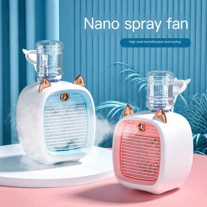 Mini Cat Mist Fan & Night Light