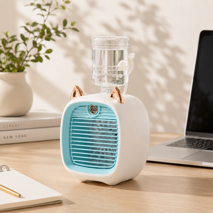 Mini Cat Mist Fan & Night Light