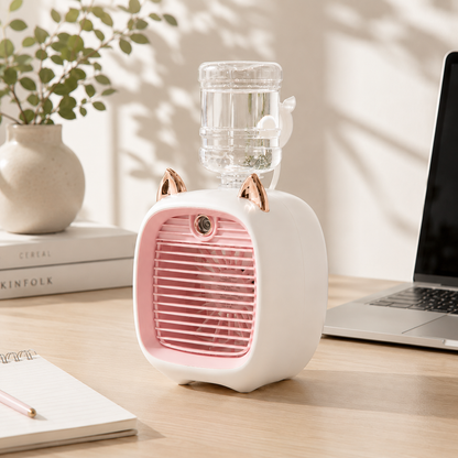 Mini Cat Mist Fan & Night Light