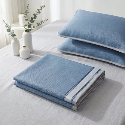 Foldable Cooling Mattress Topper with Pillowcases