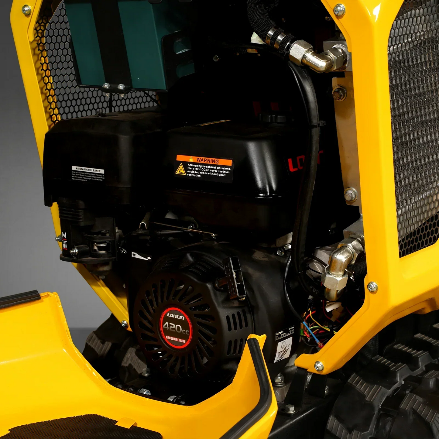 1800lb 420cc  E-start Gas Engine Stand-ON Hydraulic Track Dumper with Self-Loading , T80