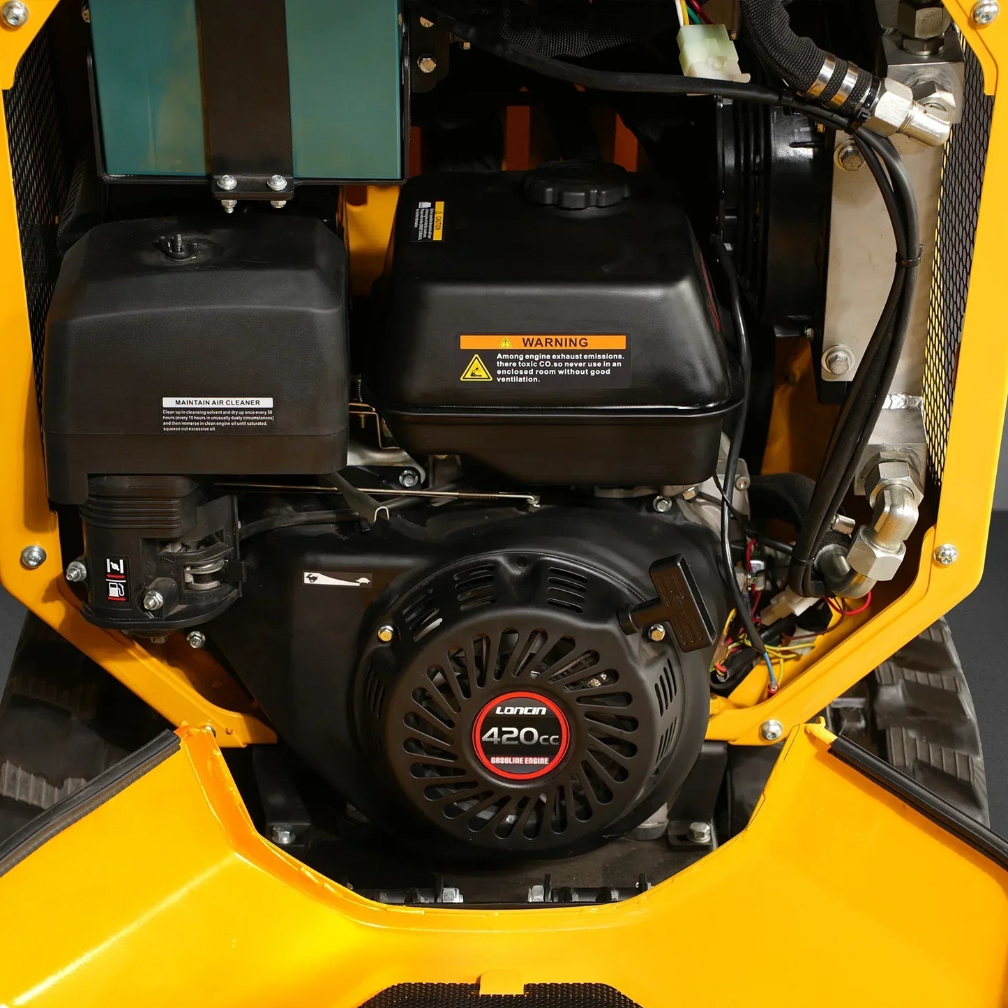 1800lb 420cc  E-start Gas Engine Stand-ON Hydraulic Track Dumper with Self-Loading , T80