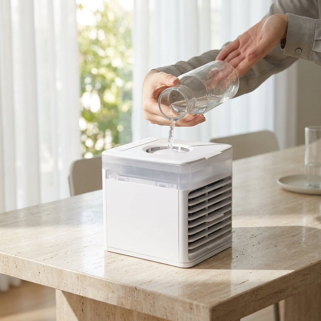 Mini Water-Cooled Spray Desk Fan