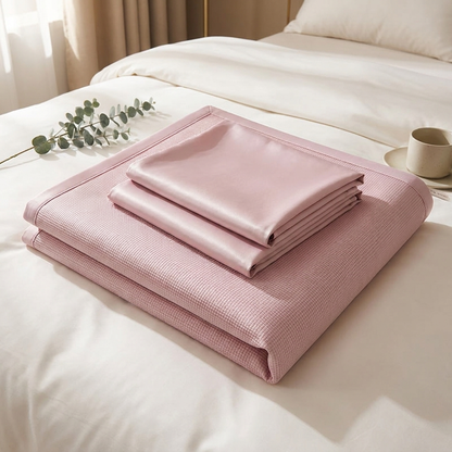 Carbon Fiber Ice Silk Cooling Bed Pad Set