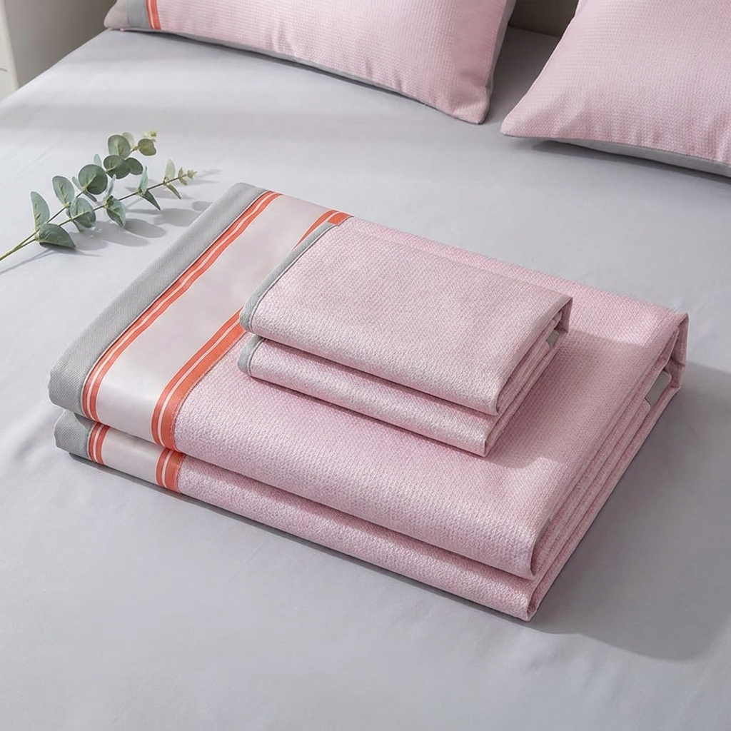 Foldable Cooling Mattress Topper with Pillowcases