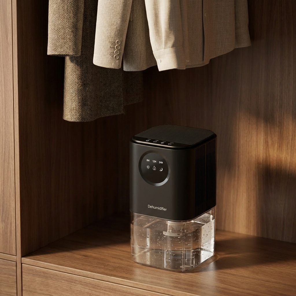 Mini Dehumidifier with Colour-Changing Light