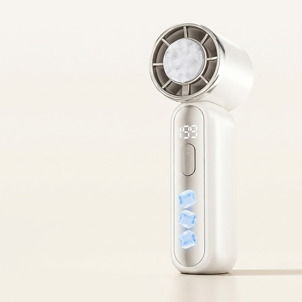 Handheld Ice Cooling Fan with 199 Speeds