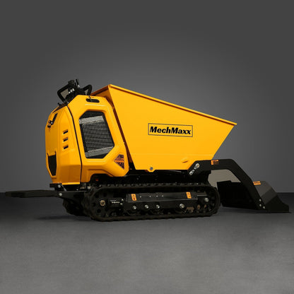 1800lb 420cc  E-start Gas Engine Stand-ON Hydraulic Track Dumper with Self-Loading , T80